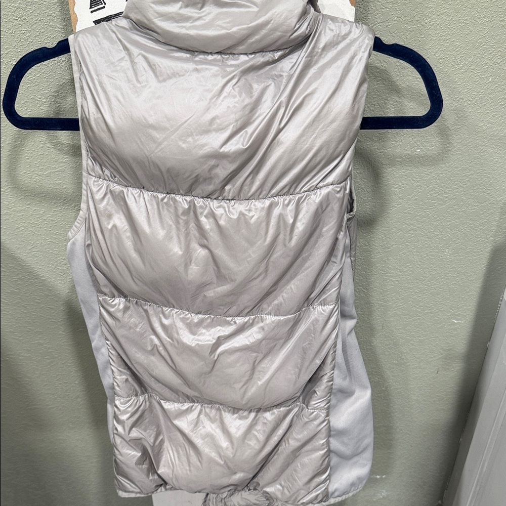 Fabletics Metallic Silver Puffer Jacket - image 6